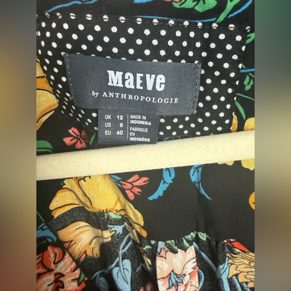 Maeve Anthropologie Bloedel Floral Midi Dress US 8 Pockets Side Zip - Picture 6 of 6